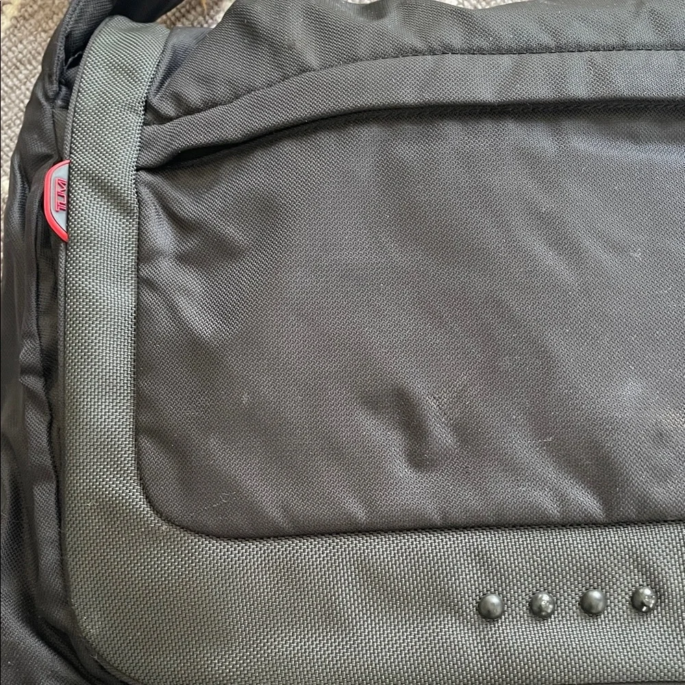 Tumi Black and Gray Messenger Bag